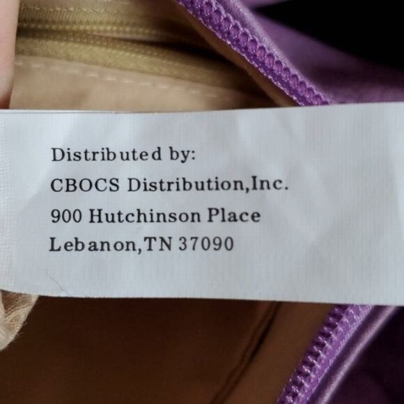 CBOCS Bag Crossbody Shoulder Handbag Satchel Purse Tote Purple WOMAN'S WOMEN'S - Picture 12 of 14